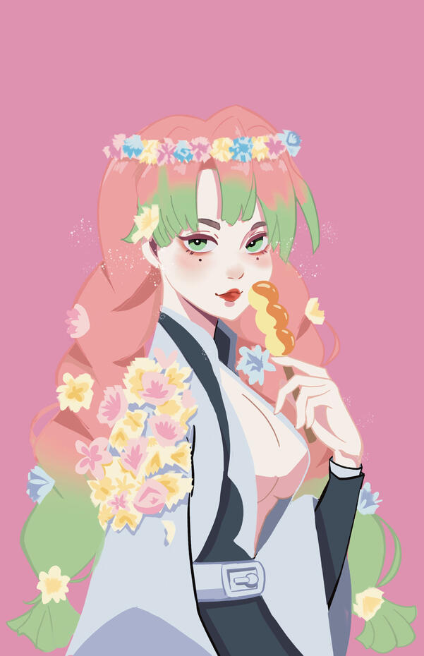 Digital Painting - Misuri from Demon Slayer Digital Painting - Misuri from Demon Slayer